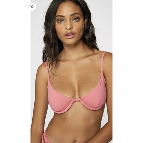 O'Neill Other - O’Neill Saltwater Solids Seville Underwire Bikini top Medium D Cup Pink NWT